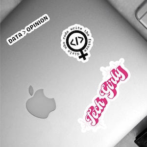Kolekcja naklejek Tech Girly Women in STEM