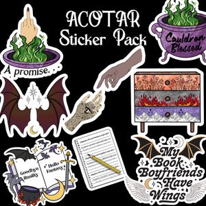 Magical Romantasy ACOTAR-stickerpakket: set van 8 inch