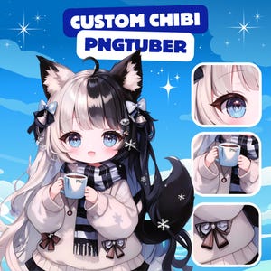 ちび PNGtuber、カスタムちび Pnguber、PNG チューバー、カスタムちび、カスタム Pngtuber、Pngtuber キャラクター、アニメちび、かわいいちび、ちび vtuber。