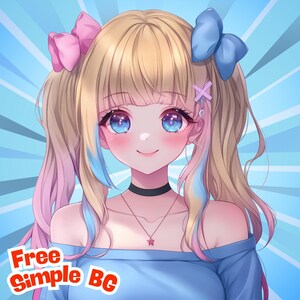 Custom Anime PFP | Character Commission | Profile Picture for Twitch, Vtuber, Pngtuber | Social Media Icon | Anime PFP Art