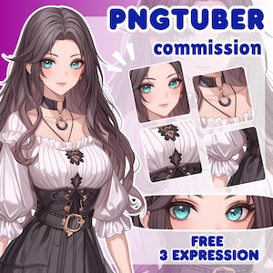 Custom PNGTuber | PNGTuber Avatar | PNGTuber Model | PNGTuber Commission | PNGTuber Anime | PNGTuber for Streamer | PNGTuber Art | Veadotube