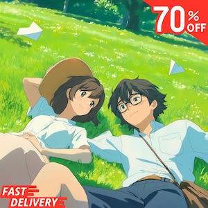 Custom Ghibli Style Anime Portrait – Personalized Art from Photo for Couples, Families & Pets, Anniversary, Wedding, or Mother’s Day Gift