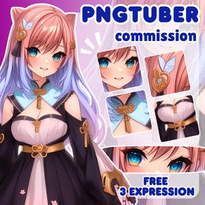 Custom PNGTuber | PNGTuber Avatar | PNGTuber Model | PNGTuber Commission | PNGTuber Anime | PNGTuber for Streamer | PNGTuber Art | Veadotube