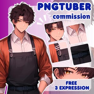 Custom PNGTuber | PNGTuber Avatar | PNGTuber Model | PNGTuber Commission | PNGTuber Anime | PNGTuber for Streamer | PNGTuber Art | Veadotube