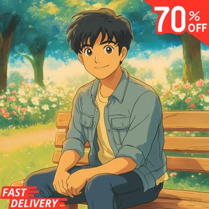Retrato personalizado estilo Ghibli / Arte de anime personalizado a partir de foto / Ilustración de familia, pareja, mascota / Regalo de arte de pared de Studio Ghibli imprimible.