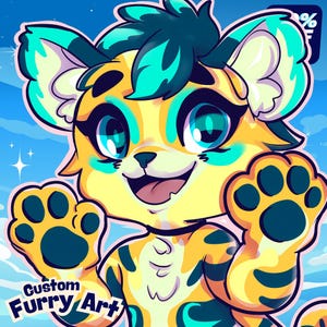 Custom Furry Art Commission: Fursona Icon, Avatar, PFP