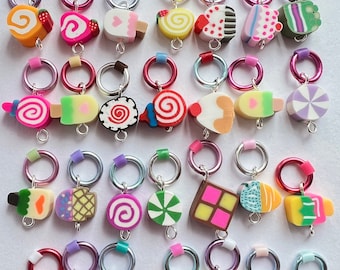 Stitch markers for knitting - CANDY BAG