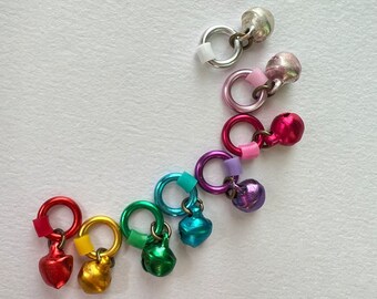 Jingle Bell Stitch Markers for knitting - FAIRY BELLS