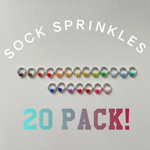 Sock knitting Stitch marker Set, Rainbow 20 Set -  SPRINKLES