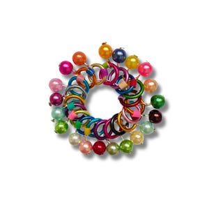 Rainbow Knitting Stitch markers,  snag free - Circus Pops