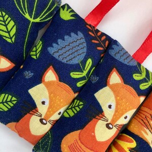 Woodland Fox Lavender Bags with Red Loops Fragrant Handmade Craft Sachets image 8