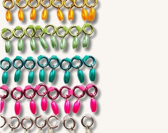 Sock and lace snag free Stitch markers - Sock Pips
