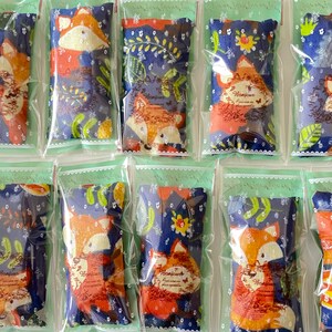 Woodland Fox Lavender Bags with Red Loops Fragrant Handmade Craft Sachets image 3