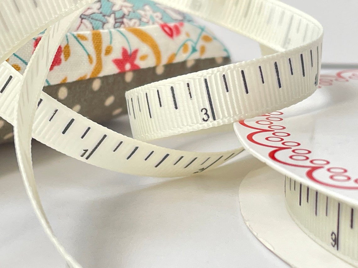 Tape Measure Ribbon 9mm by Berties Bows PER METRE Etsy UK