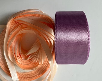 Purple and Orange Ribbon - Assorted Mix Bundle