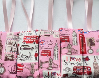 Lavender Bags , scent sachets with hanging loops - Sugar London