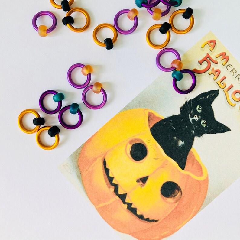 HALLOWEEN RINGOS Knitting stitch markers