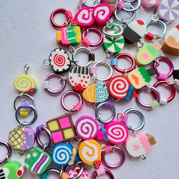 Stitch markers for knitting - CANDY BAG