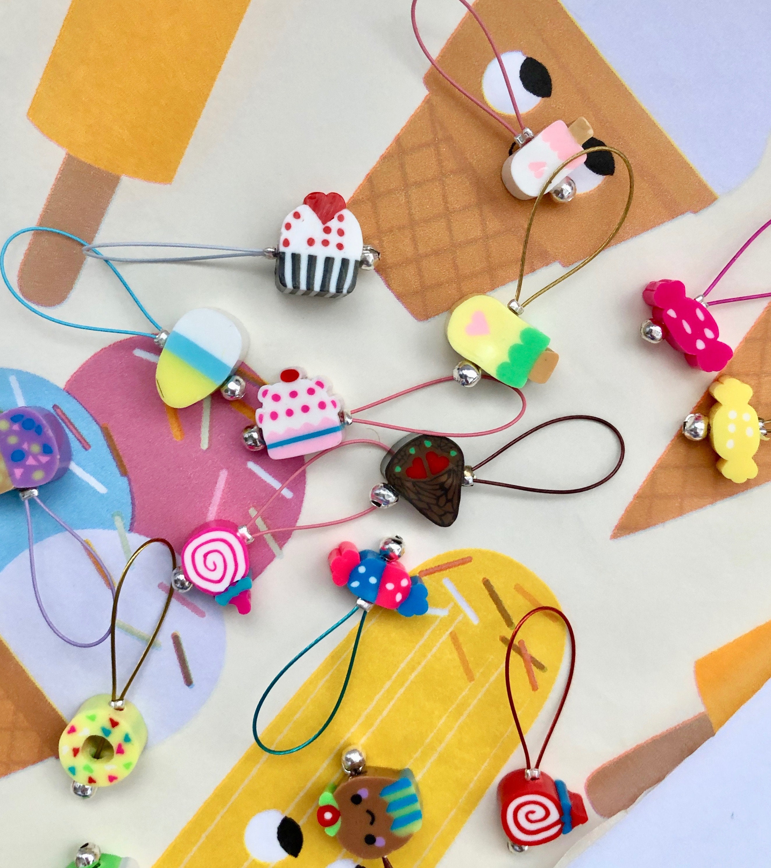 Candy Themed Stitch Markers - Etsy UK
