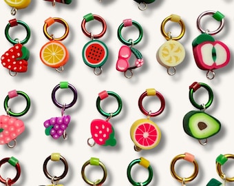 Fruit Stitch markers for knitting - Fruit Salad