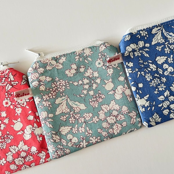 Liberty Fabric Floral Purse - Fruit Silhouette Collection