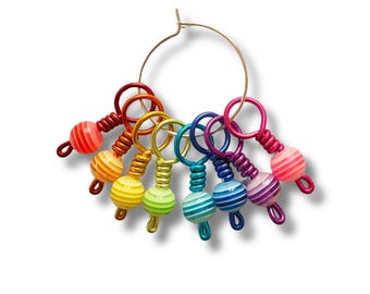 Regenbogen Maschenmarkierer - Stripe Pops