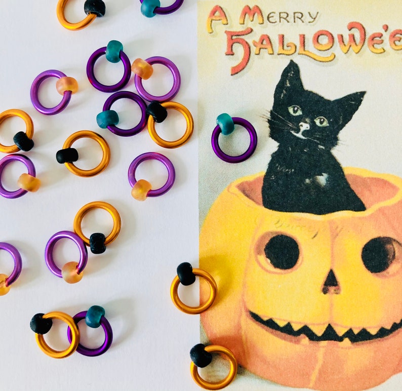 HALLOWEEN RINGOS Knitting stitch markers