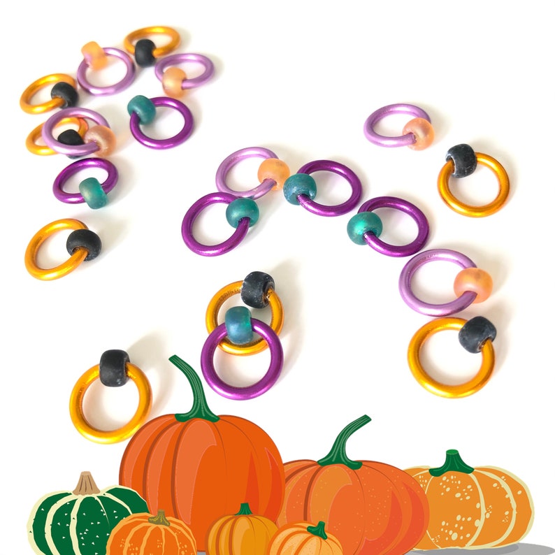 HALLOWEEN RINGOS Knitting stitch markers