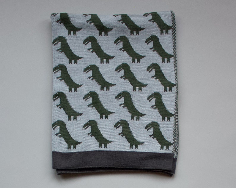 Combed Cotton Baby Blankets Dinosaur