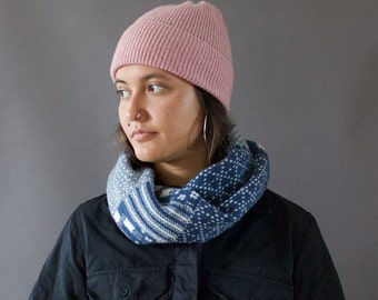 Ikat Patchwork Lambswool Snood