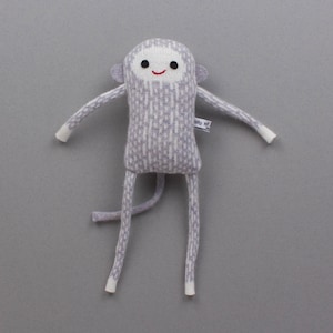 Baby Monkeys in Knitted Lambswool Gray