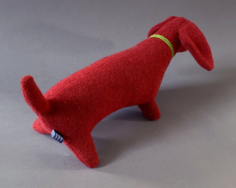 Knitted Lambswool Dachshund Dog image 5
