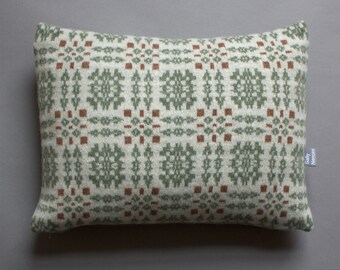 Welsh Check Cushion in Knitted Lambswool