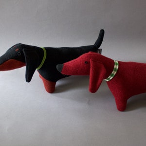 Knitted Lambswool Dachshund Dog image 2
