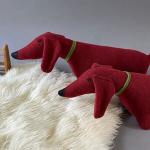 Knitted Lambswool Dachshund Dog image 8