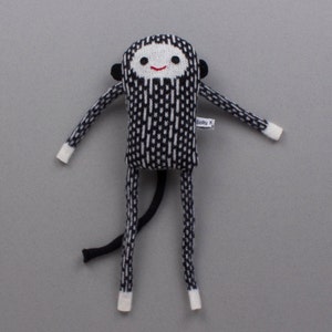 Baby Monkeys in Knitted Lambswool Black