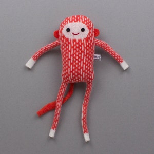 Baby Monkeys in Knitted Lambswool Orange