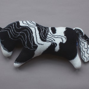 Knitted Lambswool Horse Piebald