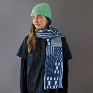 Patchwork Ikat Lambswool Scarf image 1