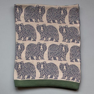 Combed Cotton Baby Blankets Bear