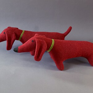 Knitted Lambswool Dachshund Dog image 6