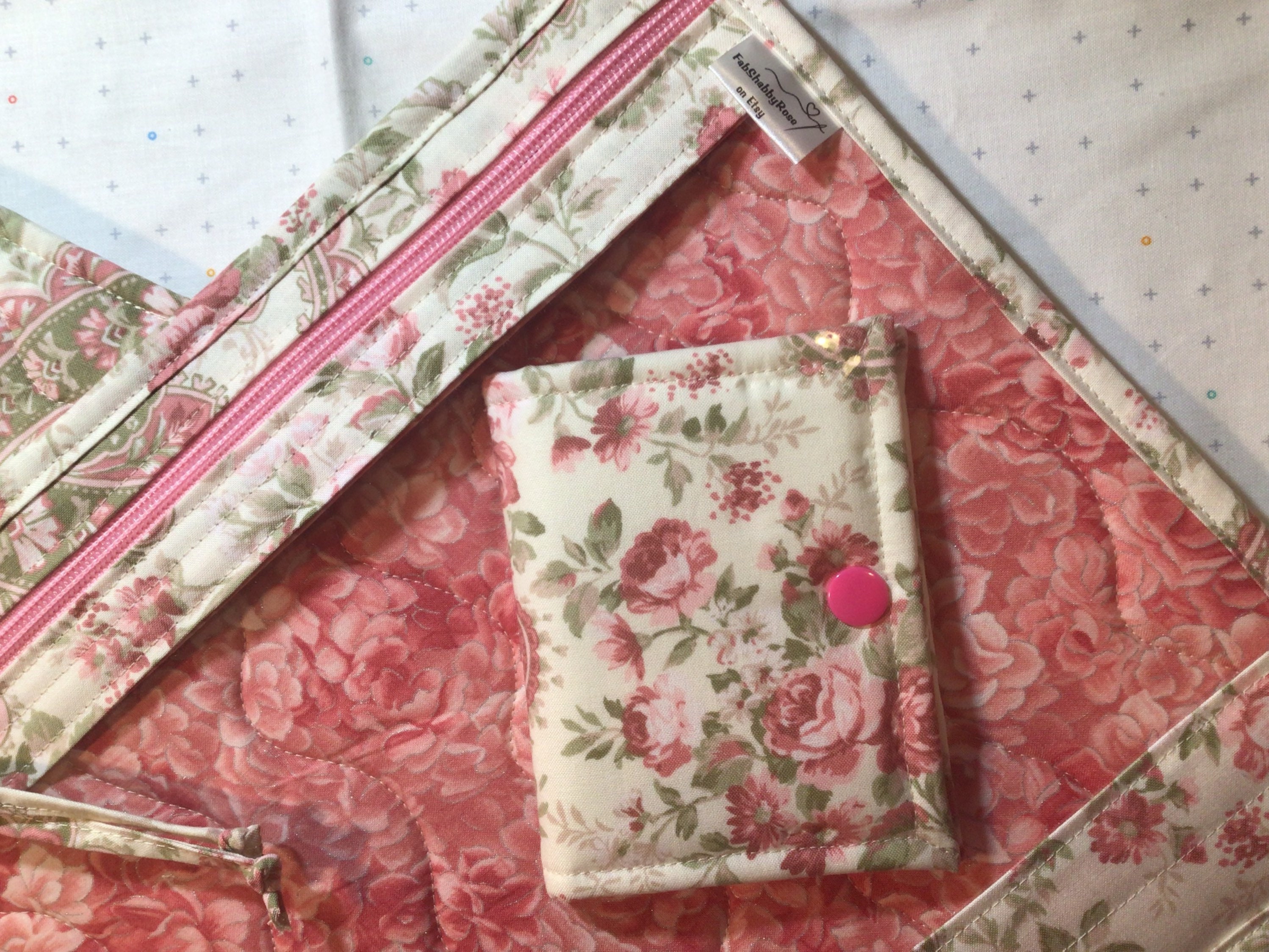 Bestseller! Project Bags for Cross Stitch, Vinyl front project bag for  Cross stitch, Sewing, Quilting, and Crafts. Lavender Tea Party