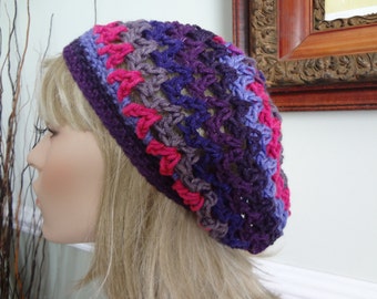 handmade Beret Veggie Lover/'s gift Party Hat Purple Hat Eggplant Hat Valentine/'s day gift Purple Beret Birthday gift Wool beret