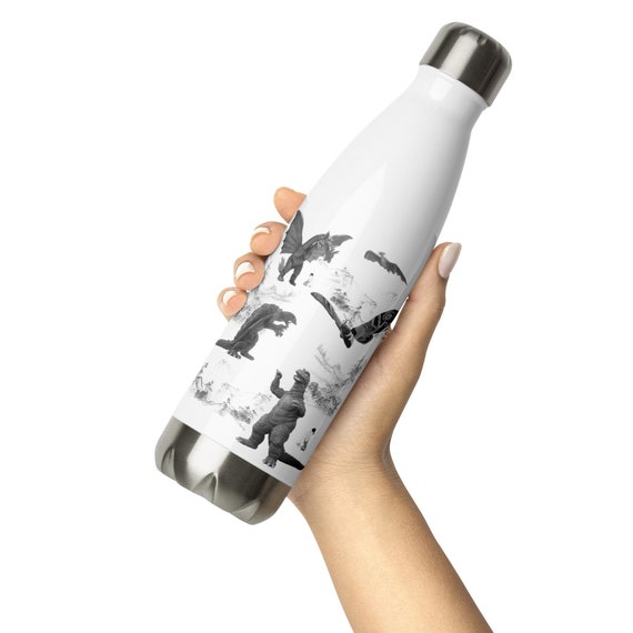 Custom Godzilla Vintage Stainless Steel Water Bottle By Cm-arts - Artistshot