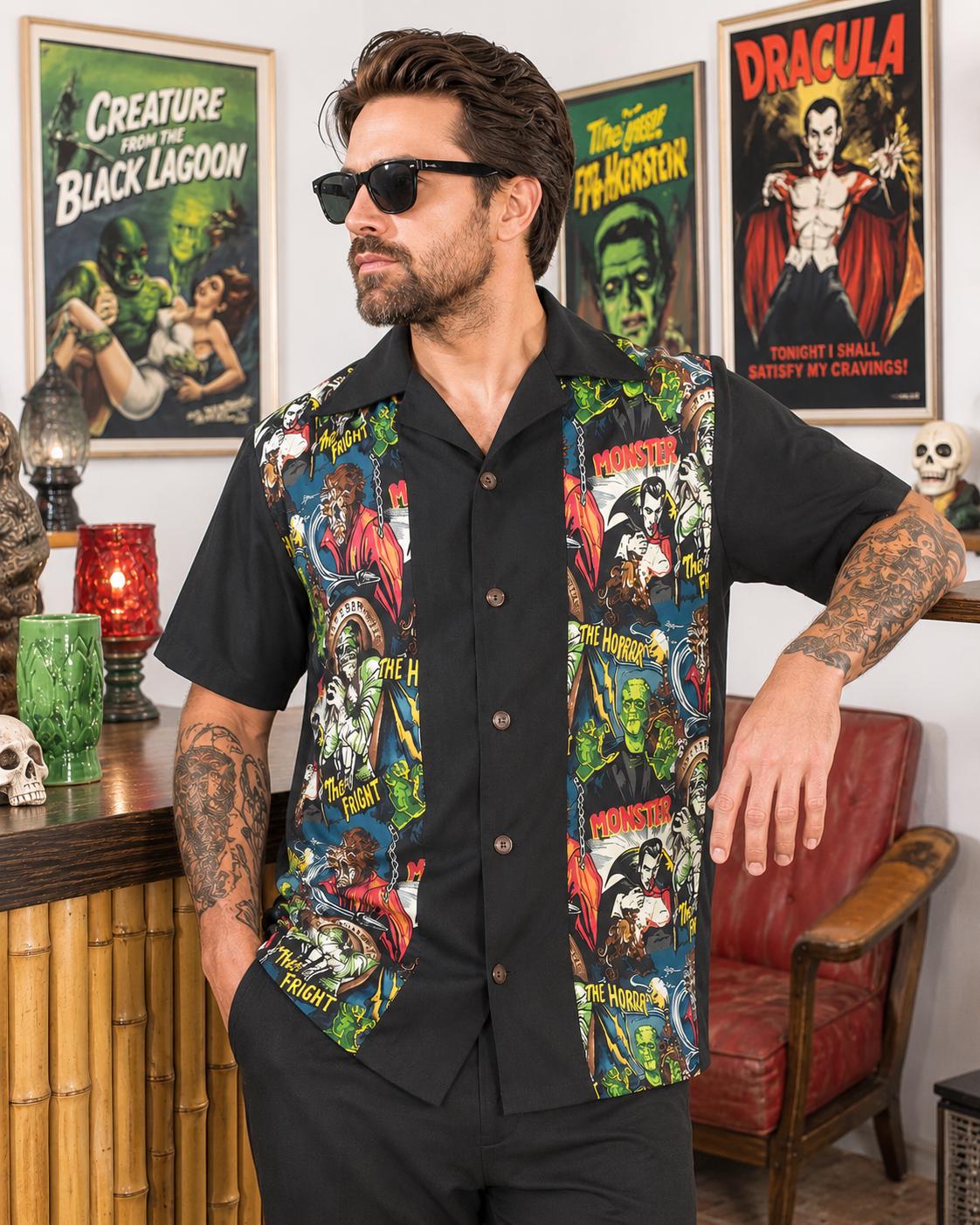 Classic Monsters Shirt, Men's Size Small to 6XL, Dracula, Mummy