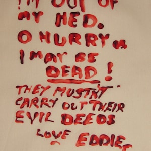 Rocky Horror Picture Show Shirt Eddie&#39;s Note Mens Size XL, RHPS, Hot Patootie, 100%  Cotton, Gently worn