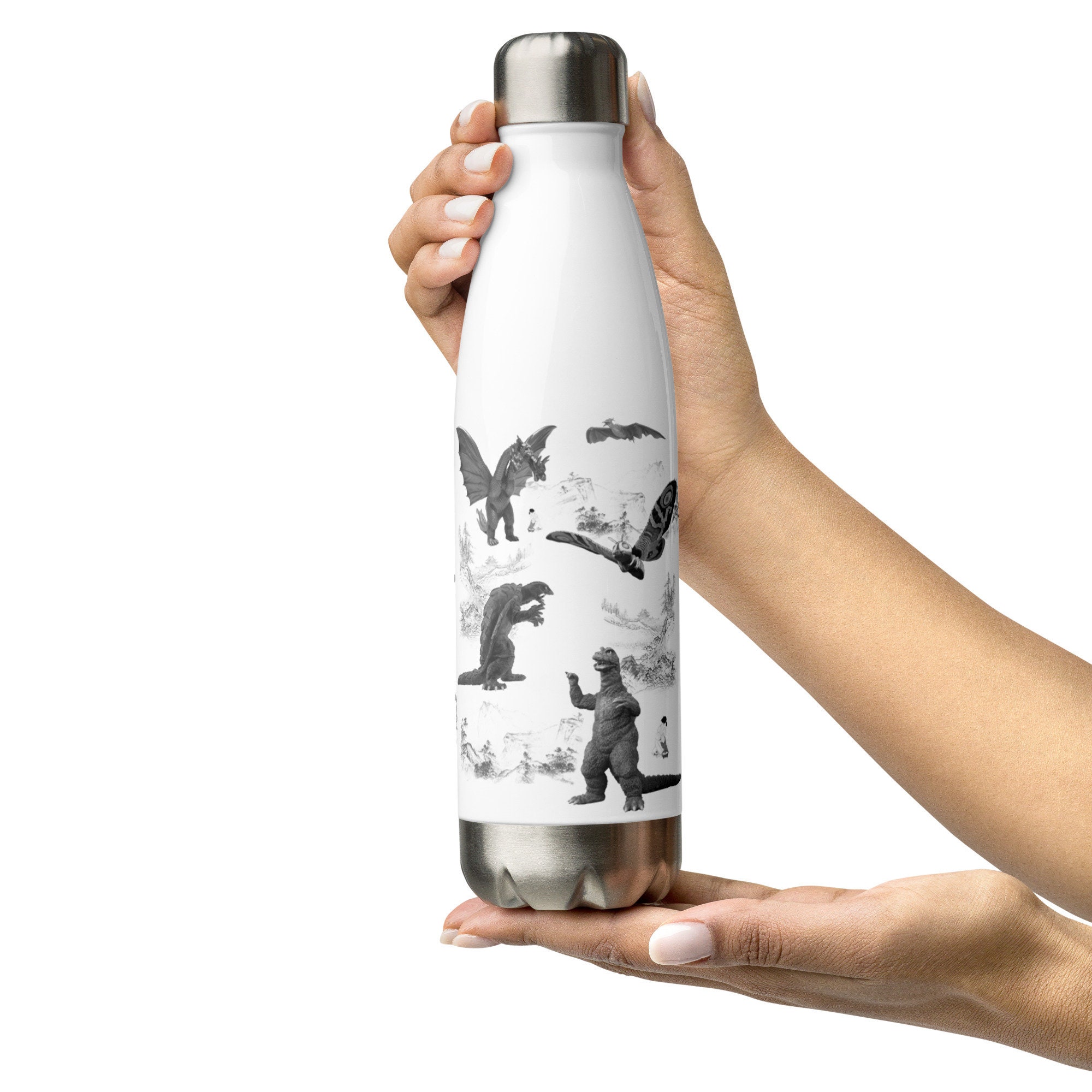 IRON FLASK Water Bottle 22 Oz Stainless Steel Ocean Art (Water Pattern)