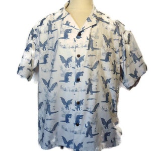 Godzilla Shirt, Gamera, King Ghidorah, Mothra, Rodan, Kaiju Mens Shirt Size Small to 6XL, 100% Cotton, Custom Made to Order, Big and Tall