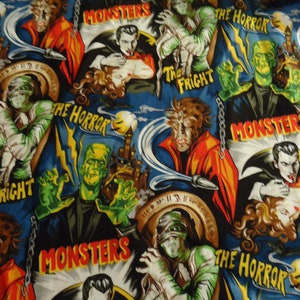 Classic Monsters Shirt, Mens  Size Small to 6XL,Dracula, Mummy,Wolfman, and Frankensteins Monster, Universal Monsters 100% Cotton, Custom