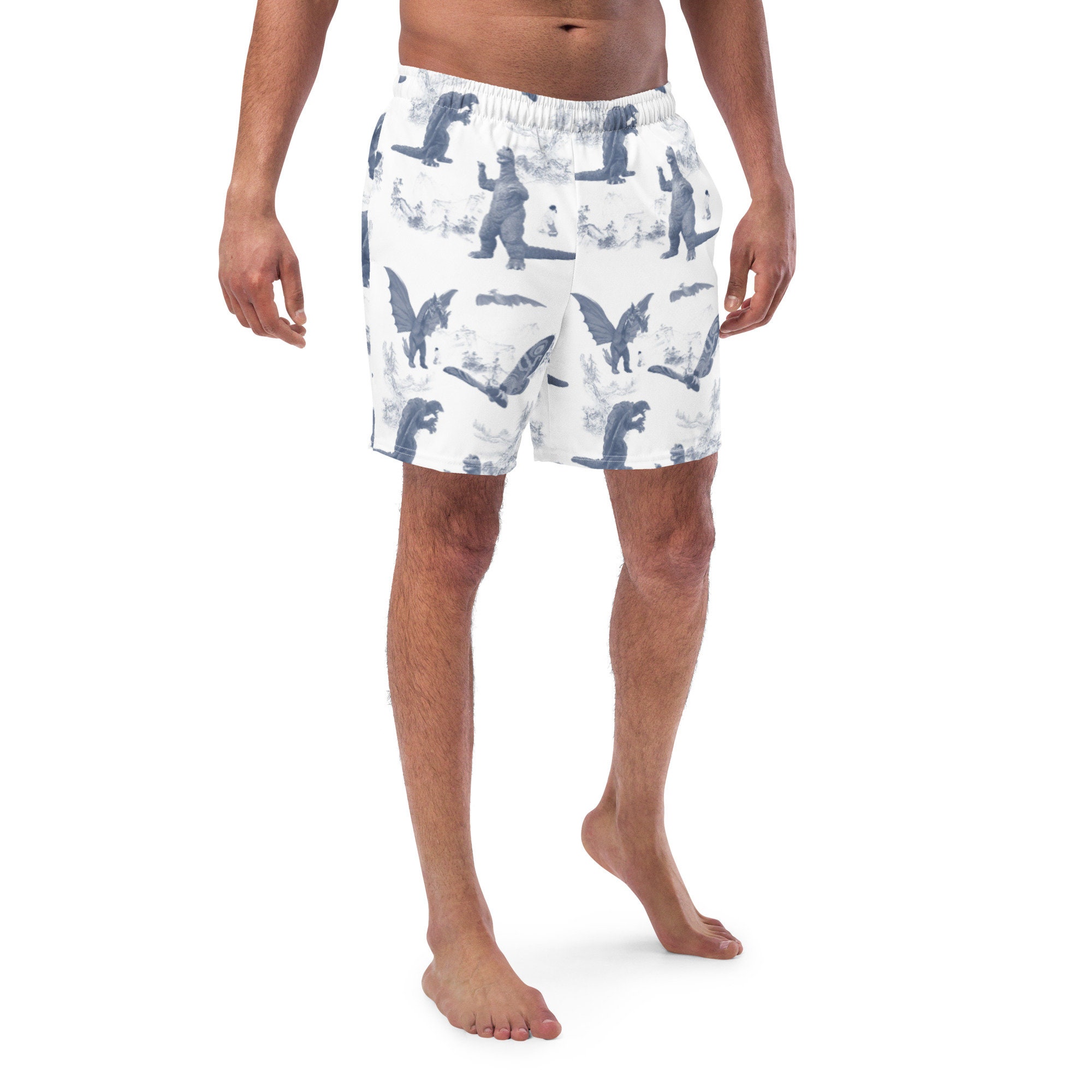 Godzilla swim trunks discount